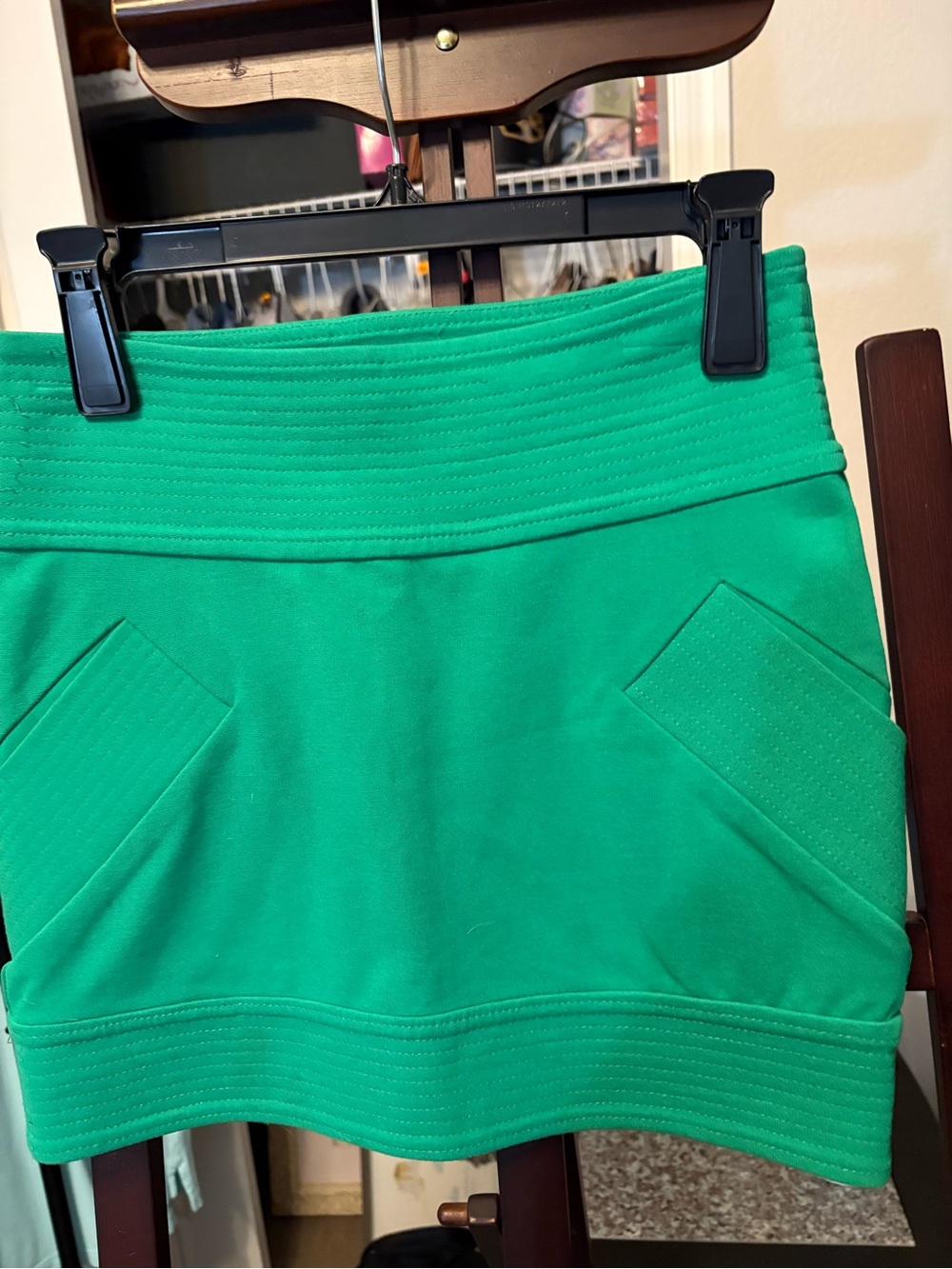 Diane von Furstenberg Emerald Green mini skirt